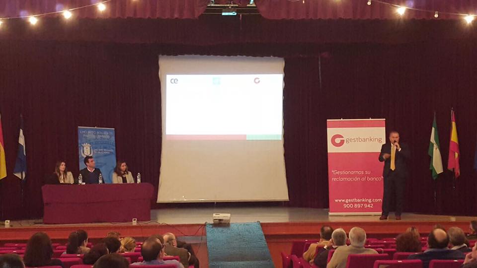 Gestbanking presente en Bollullos Par del Condado (Huelva) en charla informativa sobre cláusulas suelo y gastos de hipotecas